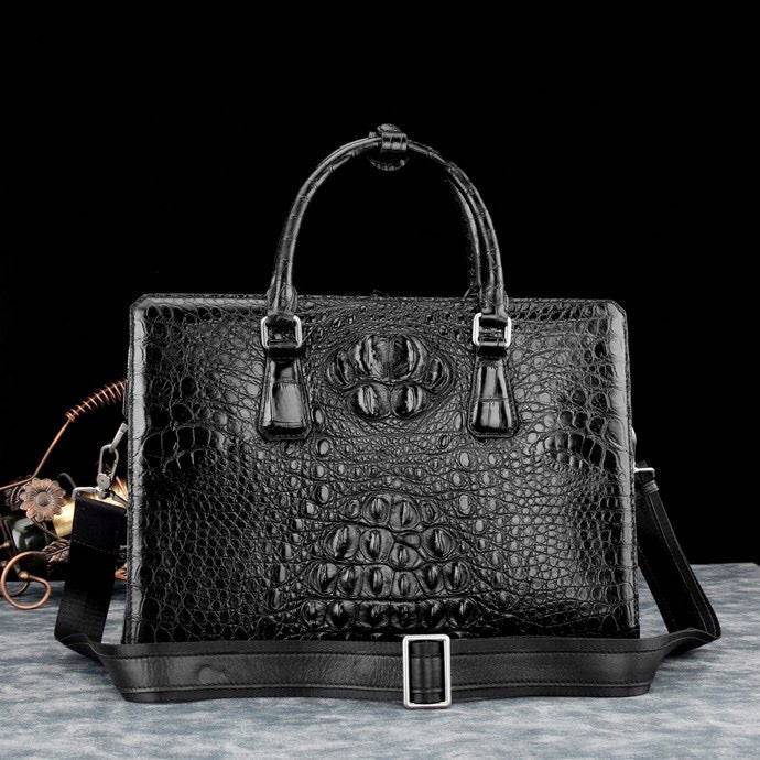 Genuine Crocodile Leather Briefcase