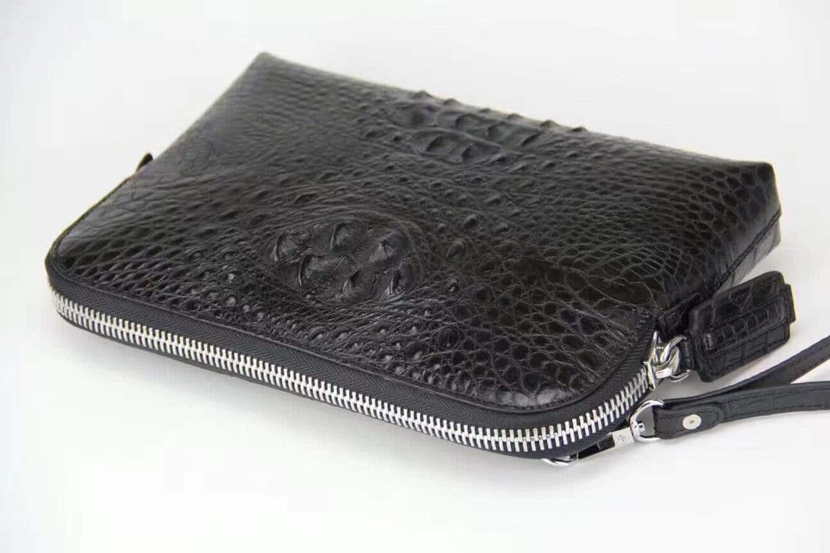 Genuine Crocodile Leather Clutch Bag For Men