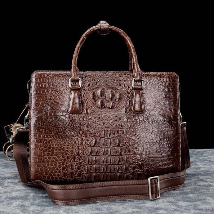 Genuine Crocodile Leather Briefcase
