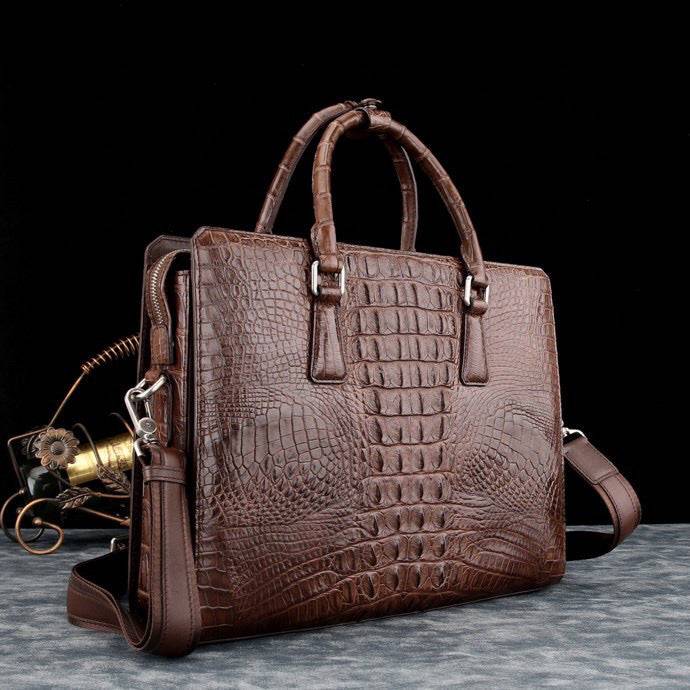 Genuine Crocodile Leather Briefcase