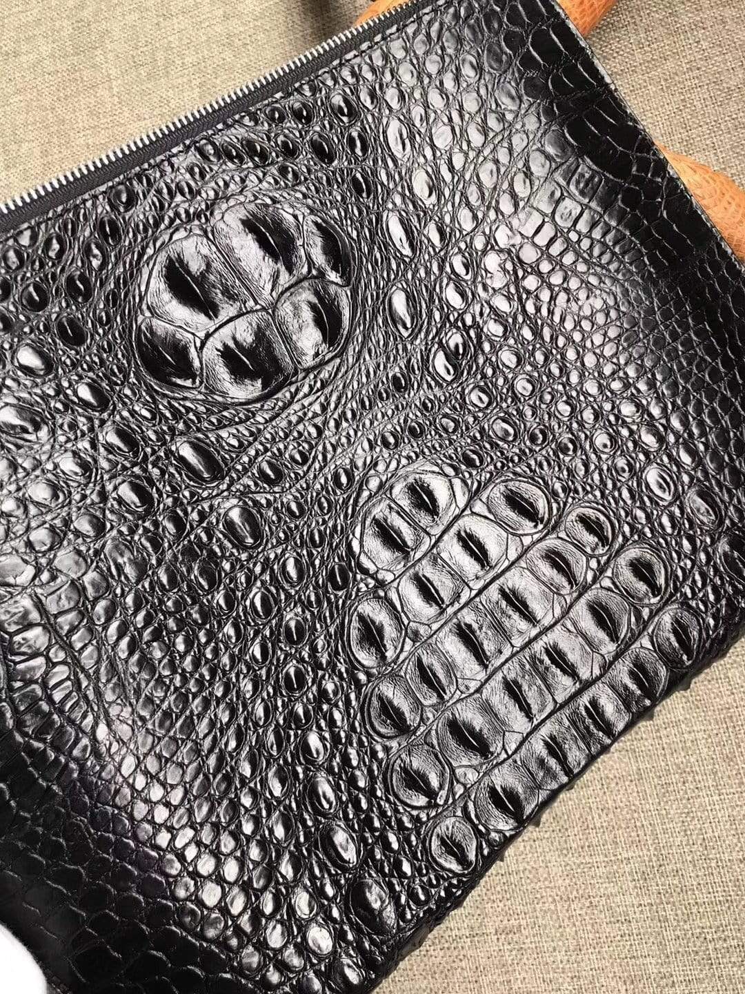 Genuine Crocodile Leather Large Ipad Case,Clutch Bag