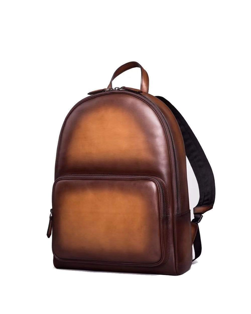 Large Vintage Leather Backpack