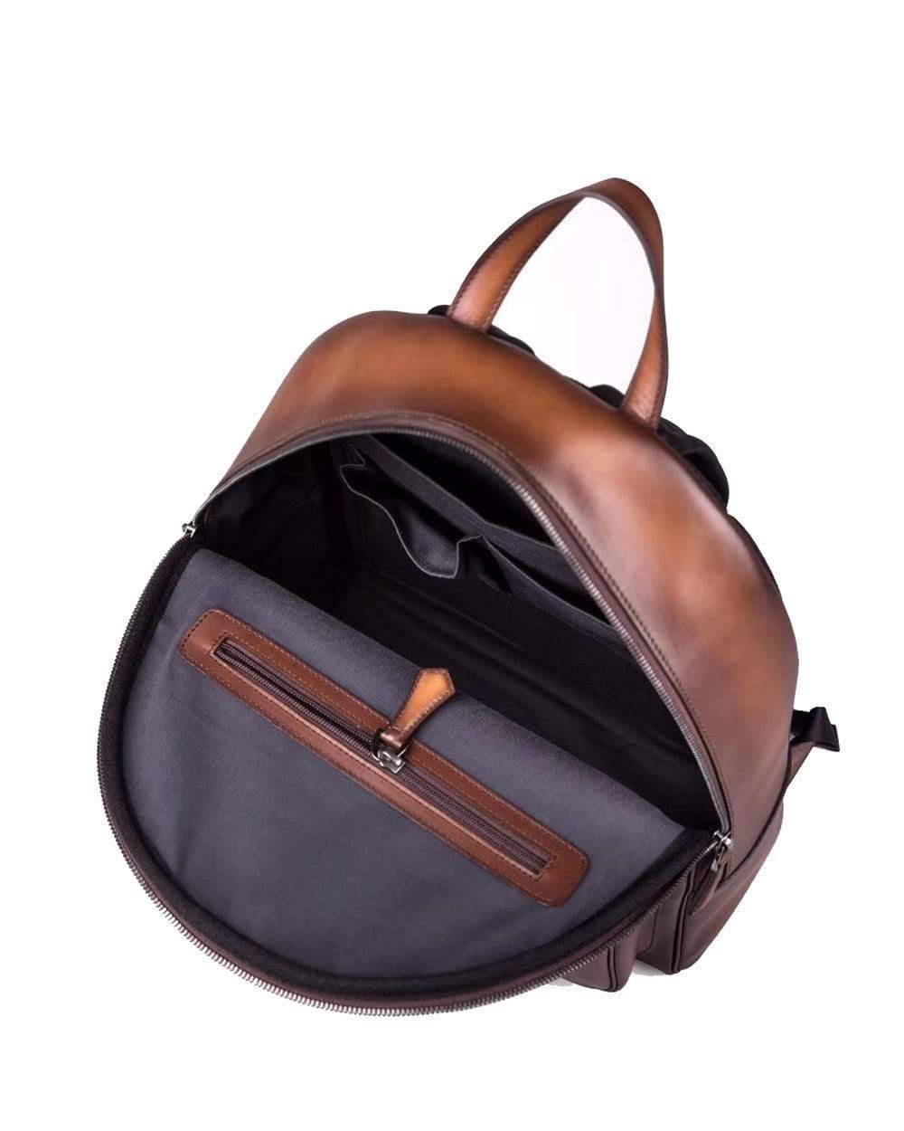 Large Vintage Leather Backpack