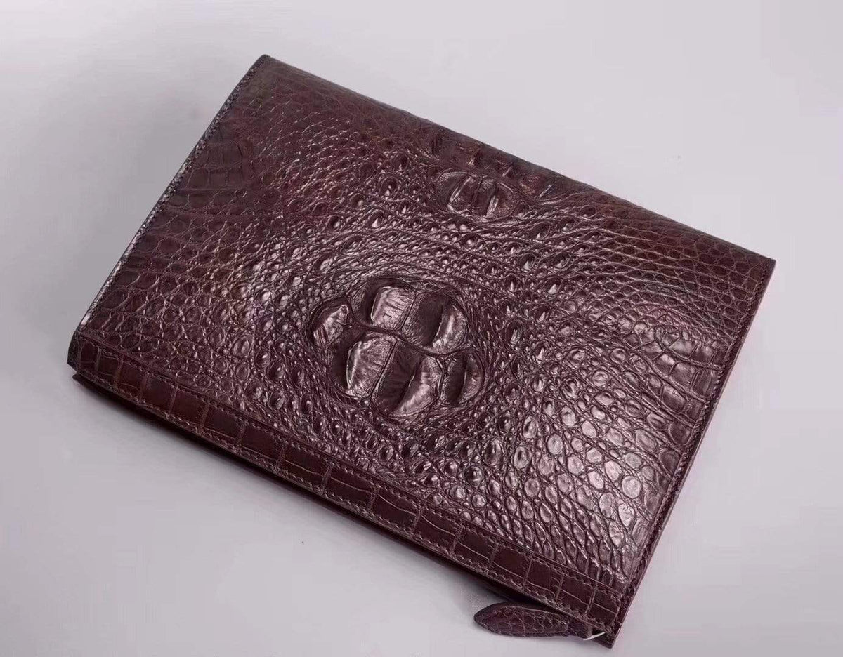 Men's Genuine Crocodile Cluthes Bags Wallets