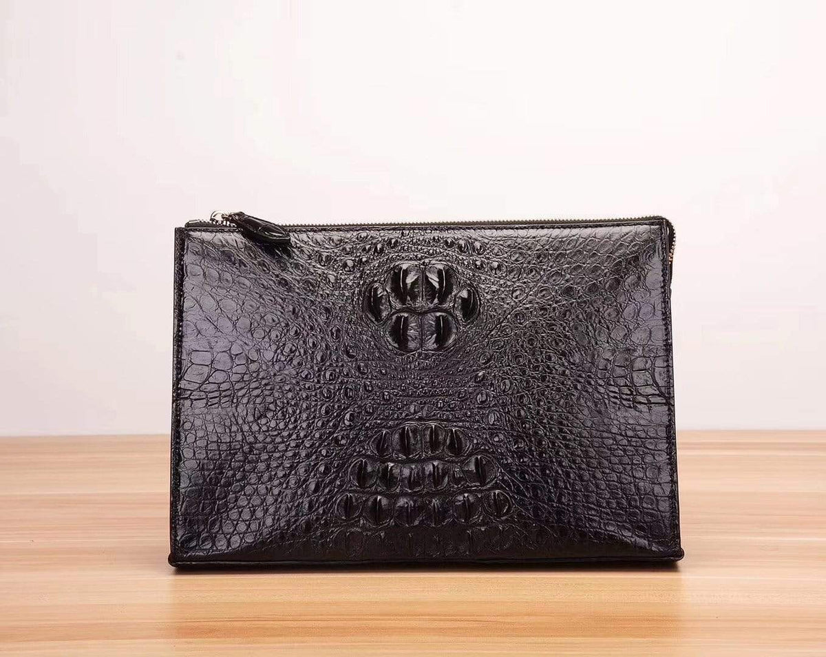 Men's Genuine Crocodile Cluthes Bags Wallets