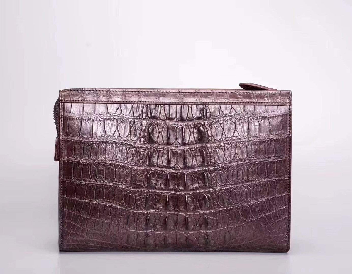 Men's Genuine Crocodile Cluthes Bags Wallets