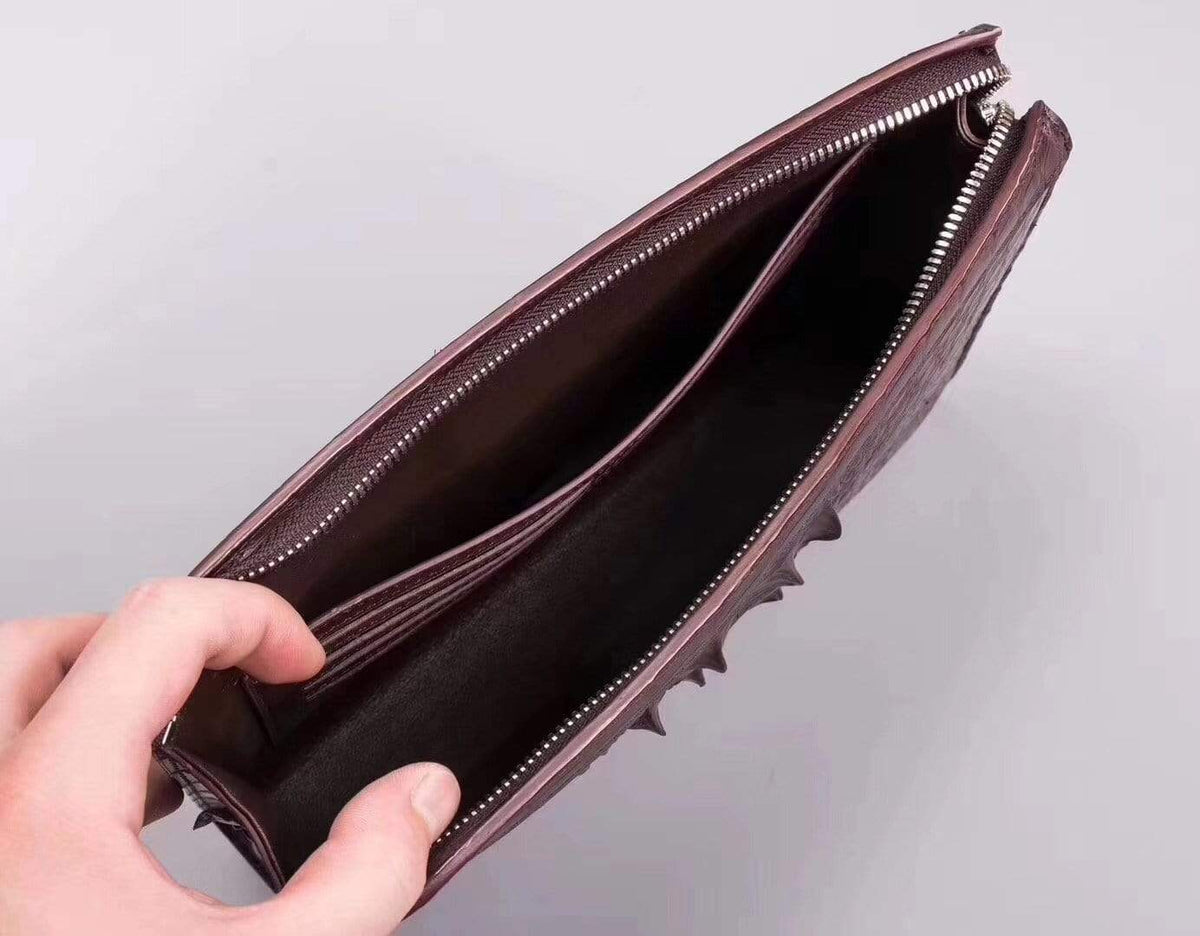Men's Genuine Crocodile Cluthes Bags Wallets
