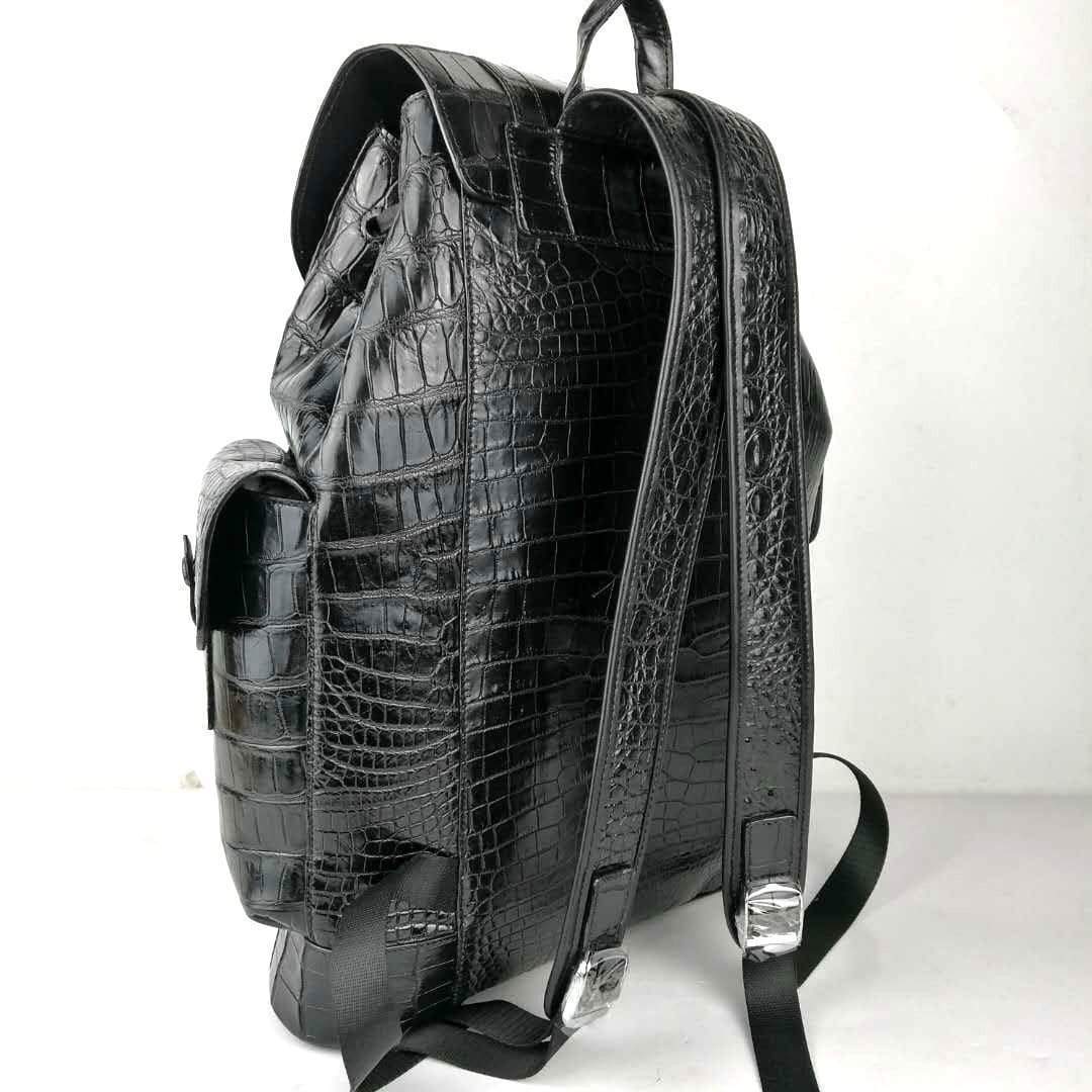 Preorder Genuine Siamese Crocodile Belly Leather Backpack