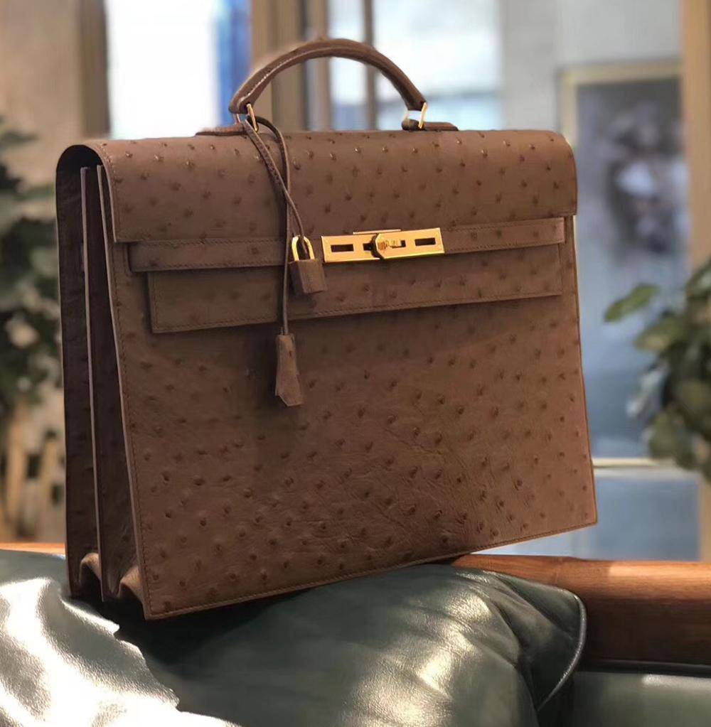 Preorder Togo Leather Briefcase Top Handle Bag