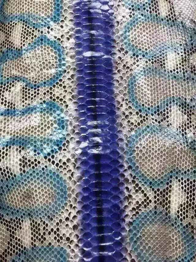 Python Skin Leather Colorway for apparel, showcasing textured crocodile pattern in vibrant, natural leather with rich coloration.