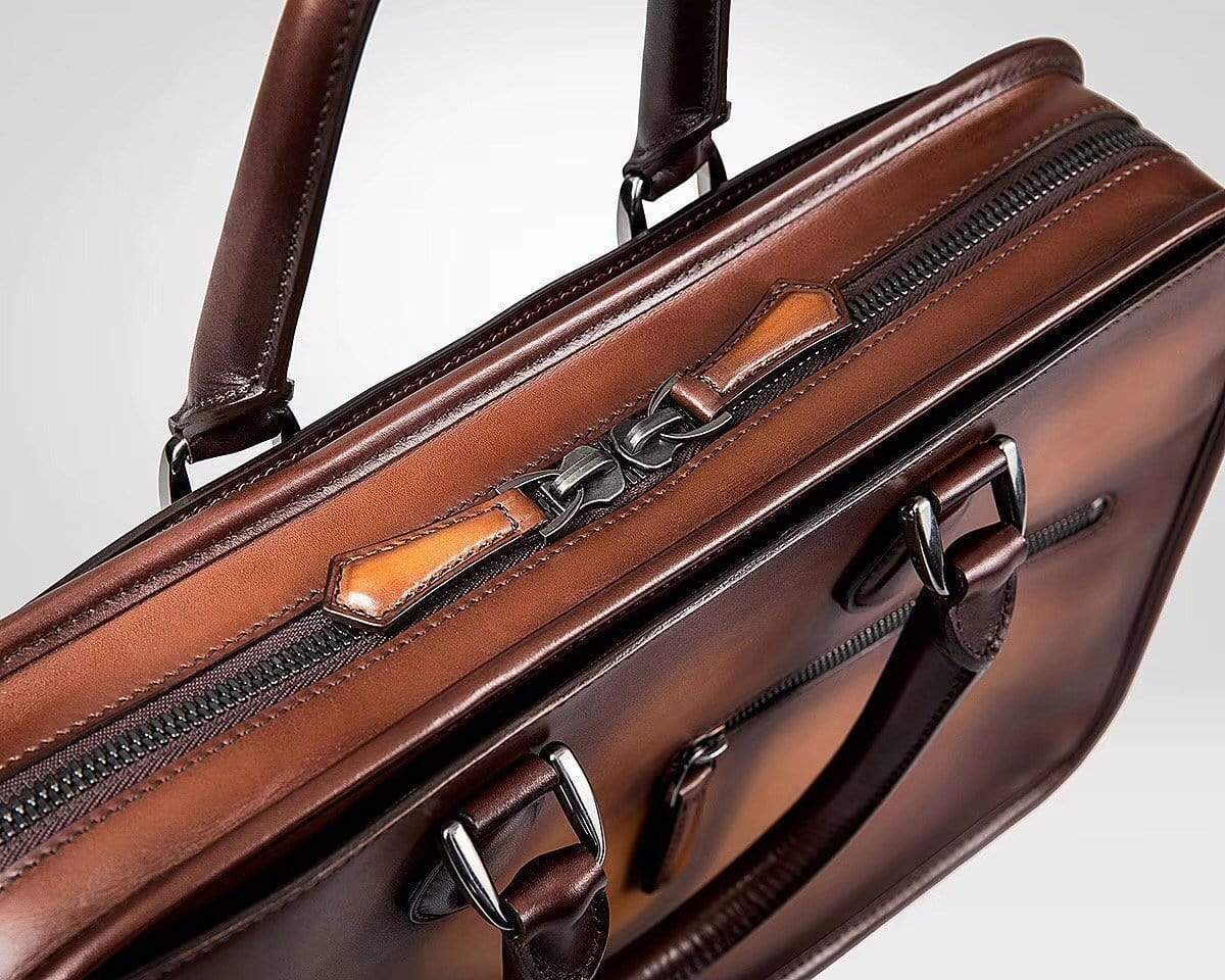 Vintage Smooth Cowhide Leather Briefcases, Messenger Bags & Bags
