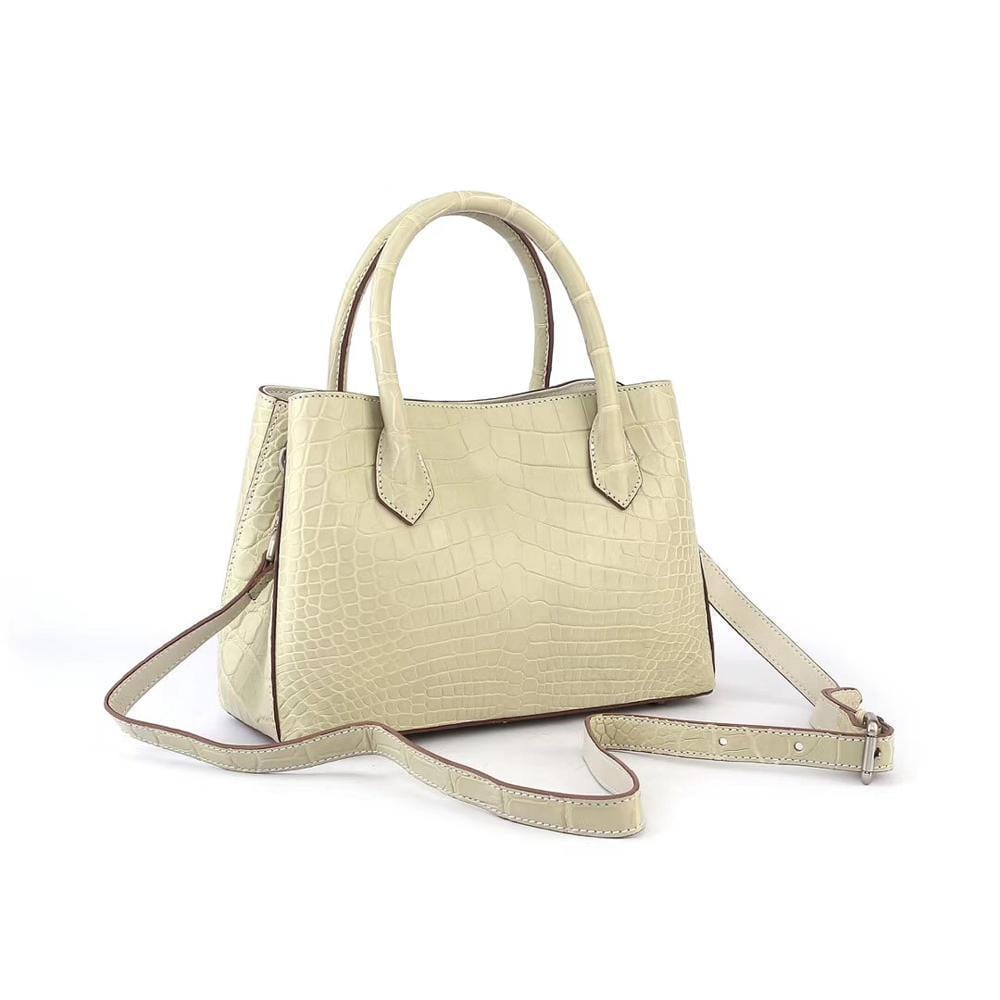 Women's Mini Top Handle Tote Bags Cream