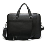 Men's genuine leather laptop briefcase messenger busienss bags