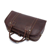 Rossie Viren  Men's  Large Capacity Leather Travel Bag