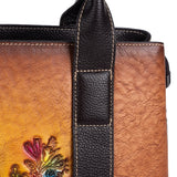 Rossie Viren Women Leather Handbag Purse Top Handle Crossbody Bag Leather Tote Shoulder Bag